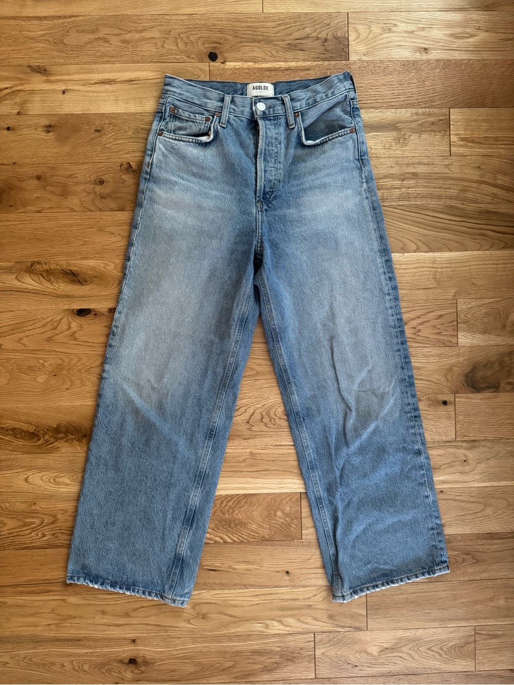 Agolde Ren High-Rise Wide-Leg Jeans - Picture 2 of 4